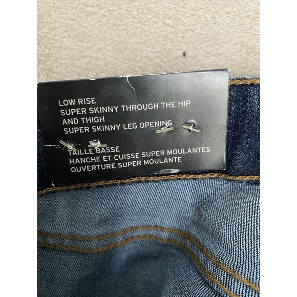 GAP Jeans Womens 4 Regular 27 x 30 Blue Stretch Skinny Denim Leggings Jeggings - Picture 14 of 16